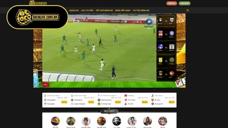 Top BLV nổi bật nhất Socolive 2026
